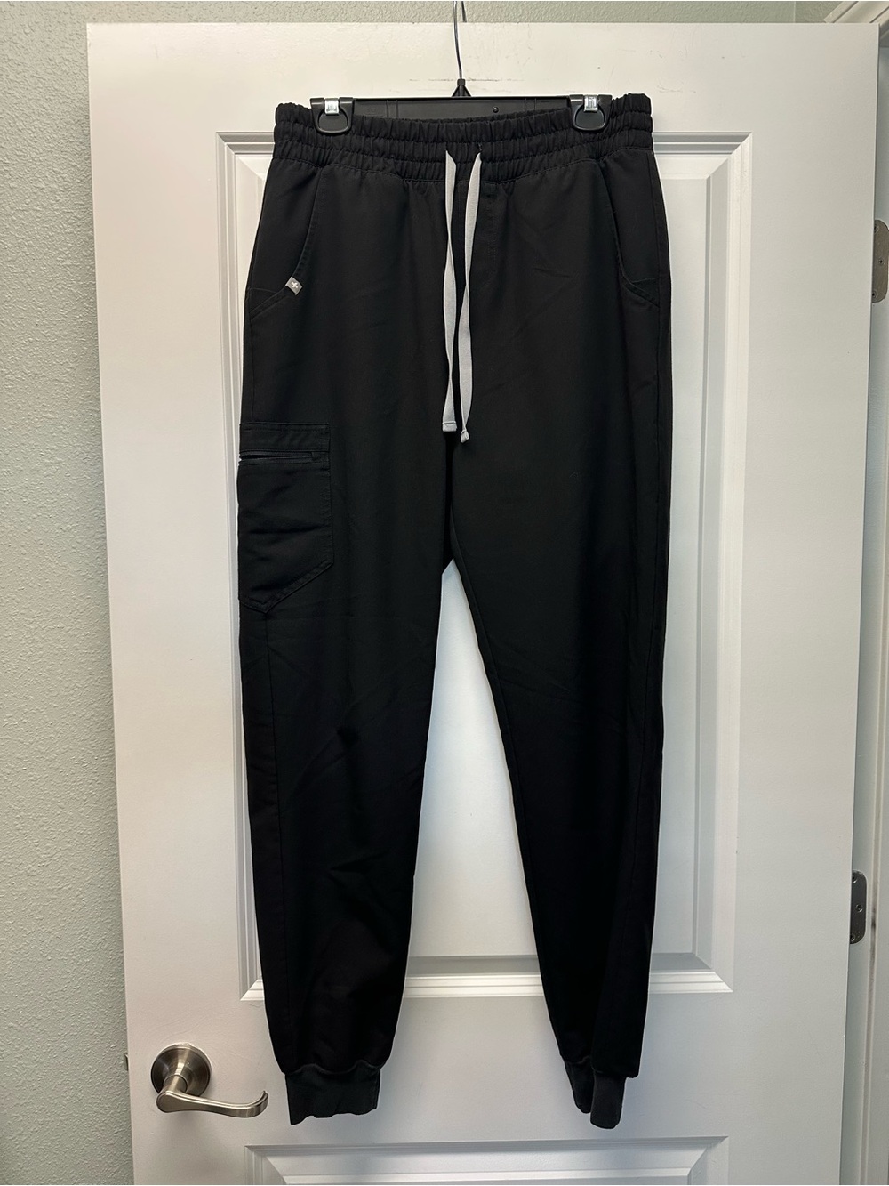 FIGS Women’s High Waisted Zamora Black Jogger Pants Medium Tall